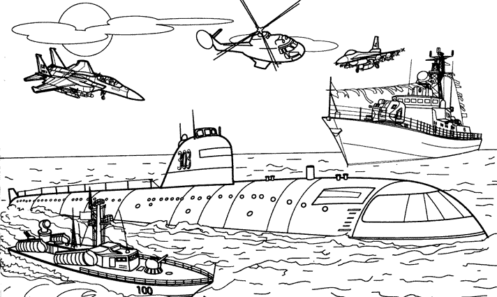 Coloring page: Warship (Transportation) #138625 - Free Printable Coloring Pages