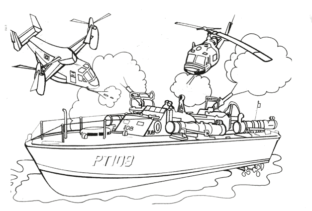 Coloring page: Warship (Transportation) #138665 - Free Printable Coloring Pages
