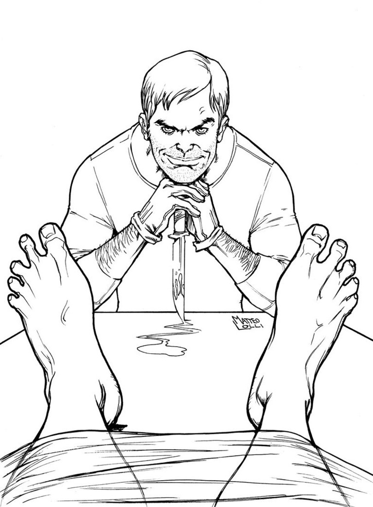 Coloring page: Dexter (TV Shows) #152243 - Free Printable Coloring Pages