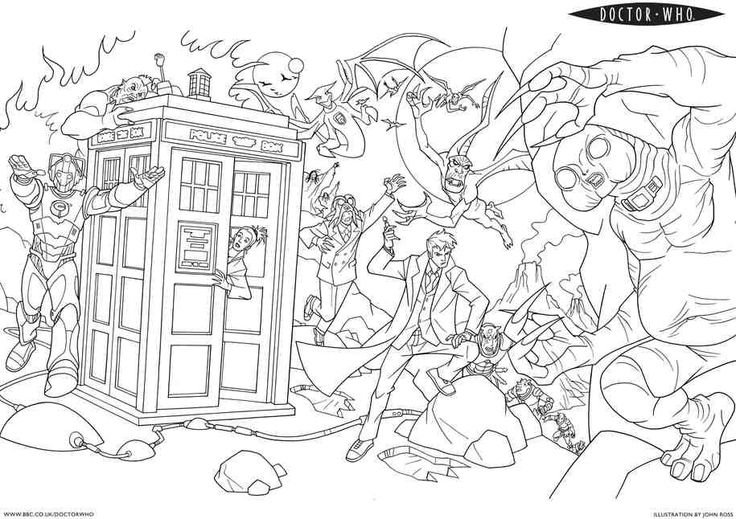 Coloring page: Doctor Who (TV Shows) #153108 - Free Printable Coloring Pages