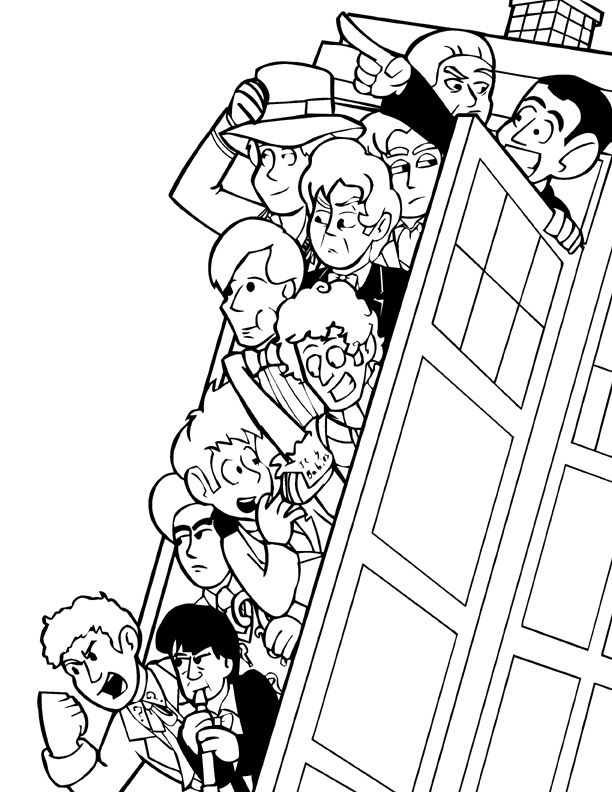 Coloring page: Doctor Who (TV Shows) #153114 - Free Printable Coloring Pages