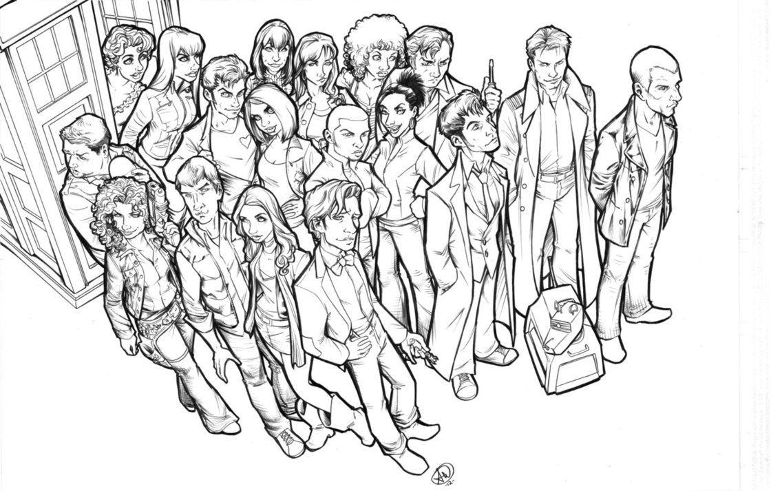 Coloring page: Doctor Who (TV Shows) #153297 - Free Printable Coloring Pages