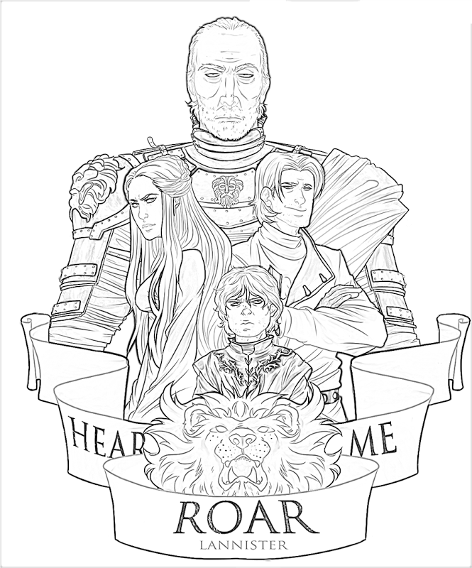 drawing game of thrones 151463 tv shows printable coloring pages