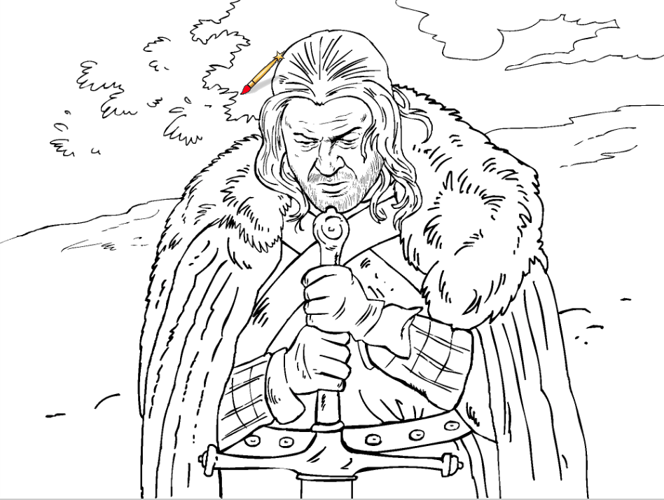 Drawing Game of Thrones #151467 (TV Shows) – Printable coloring pages