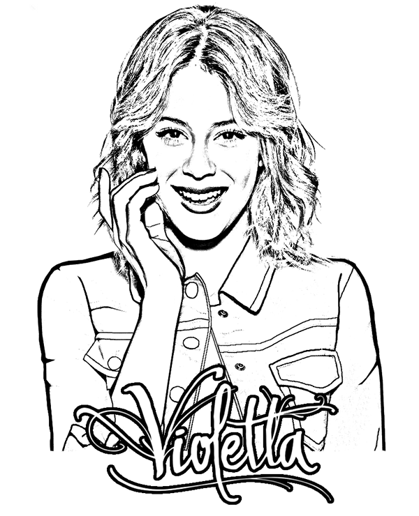 Coloring page: Violetta (TV Shows) #170448 - Free Printable Coloring Pages
