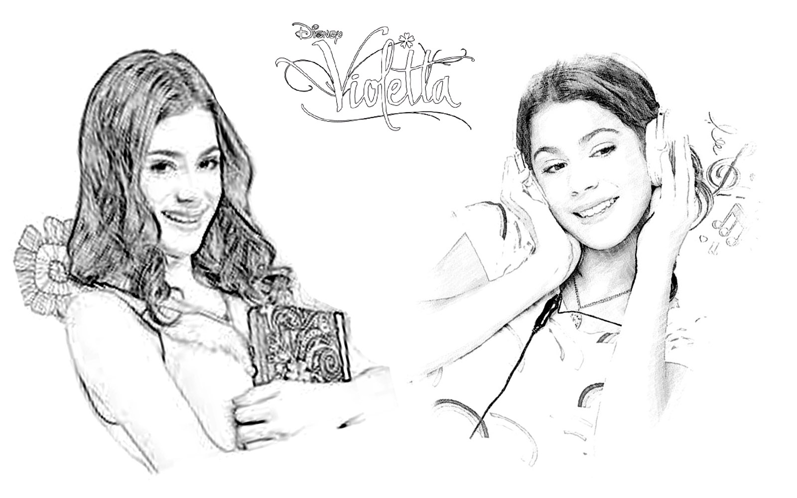 Coloring page: Violetta (TV Shows) #170451 - Free Printable Coloring Pages