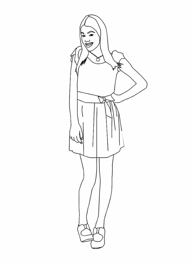 Coloring page: Violetta (TV Shows) #170457 - Free Printable Coloring Pages