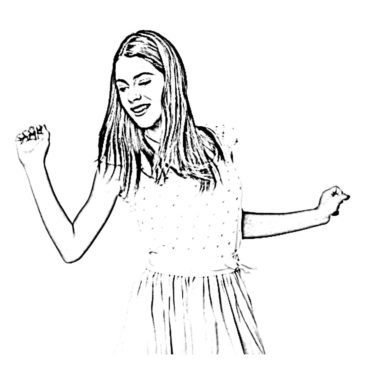 Coloring page: Violetta (TV Shows) #170462 - Free Printable Coloring Pages
