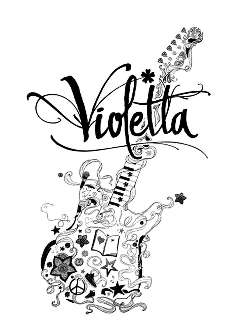 Coloring page: Violetta (TV Shows) #170466 - Free Printable Coloring Pages