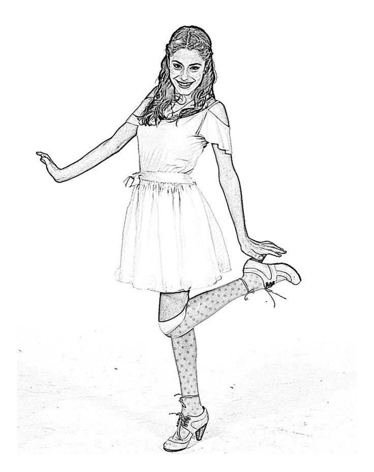 Coloring page: Violetta (TV Shows) #170469 - Free Printable Coloring Pages