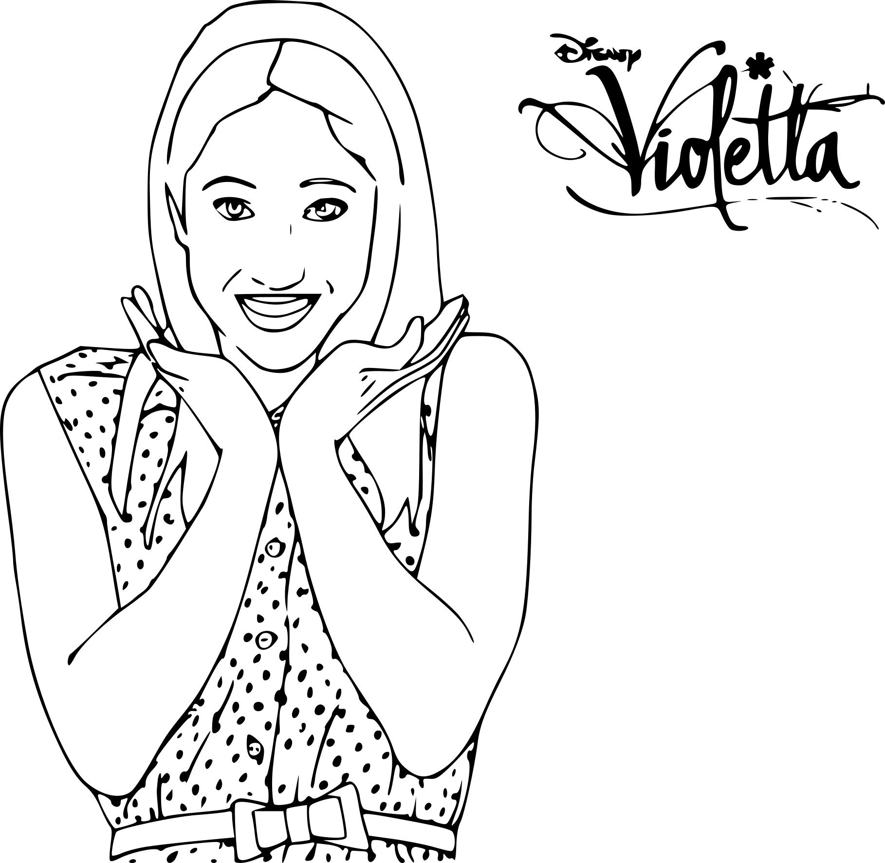 Coloring page: Violetta (TV Shows) #170476 - Free Printable Coloring Pages