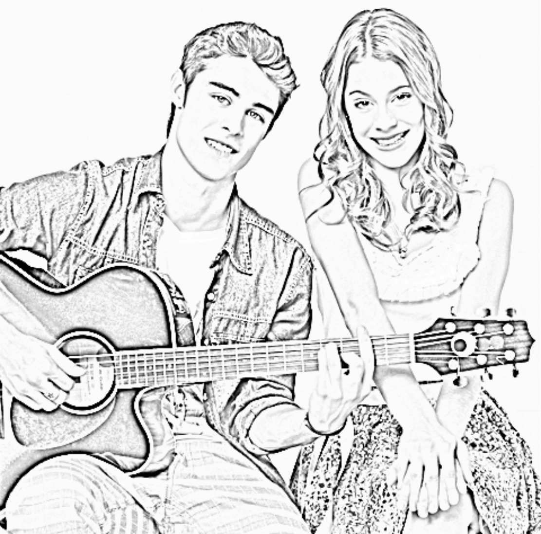 Coloring page: Violetta (TV Shows) #170479 - Free Printable Coloring Pages