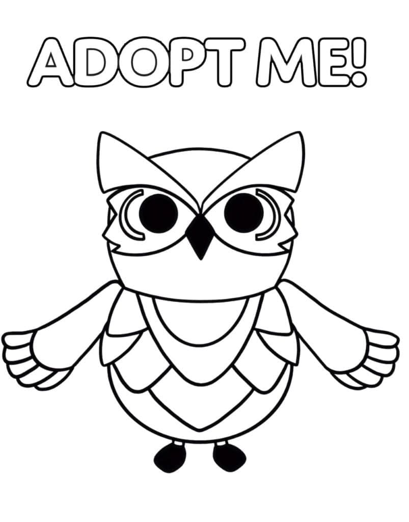 Free printable Adopt Me coloring page #174387 from Video Games collection
