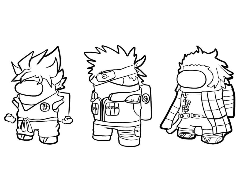 Free printable Among Us coloring page #171897 from Video Games collection