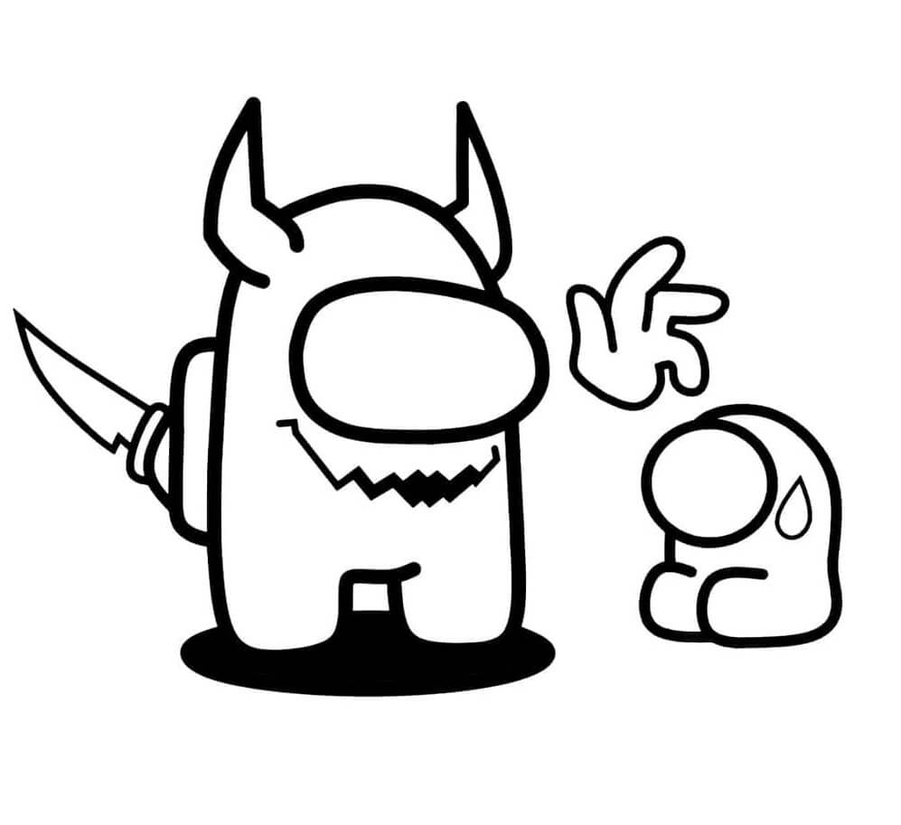 Free printable Among Us coloring page #171973 from Video Games collection