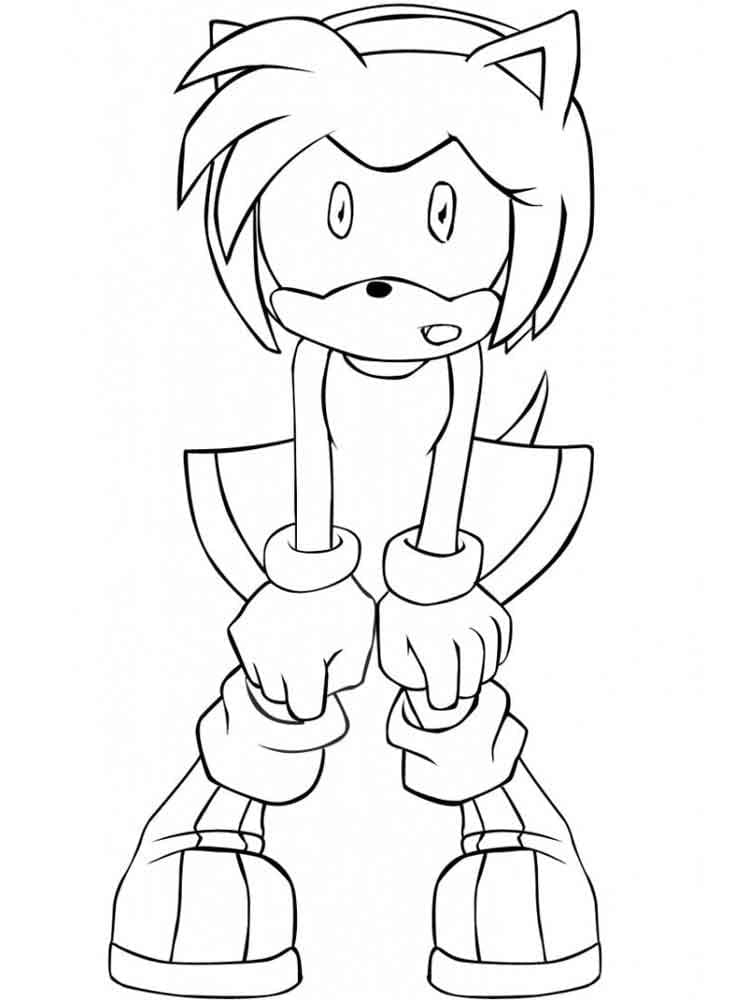 Free printable Amy Rose coloring page #184214 from Video Games collection