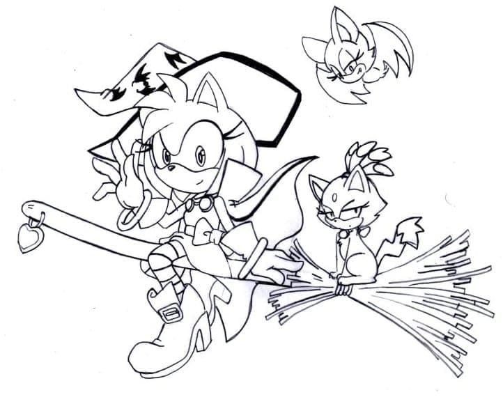 Free printable Amy Rose coloring page #184215 from Video Games collection
