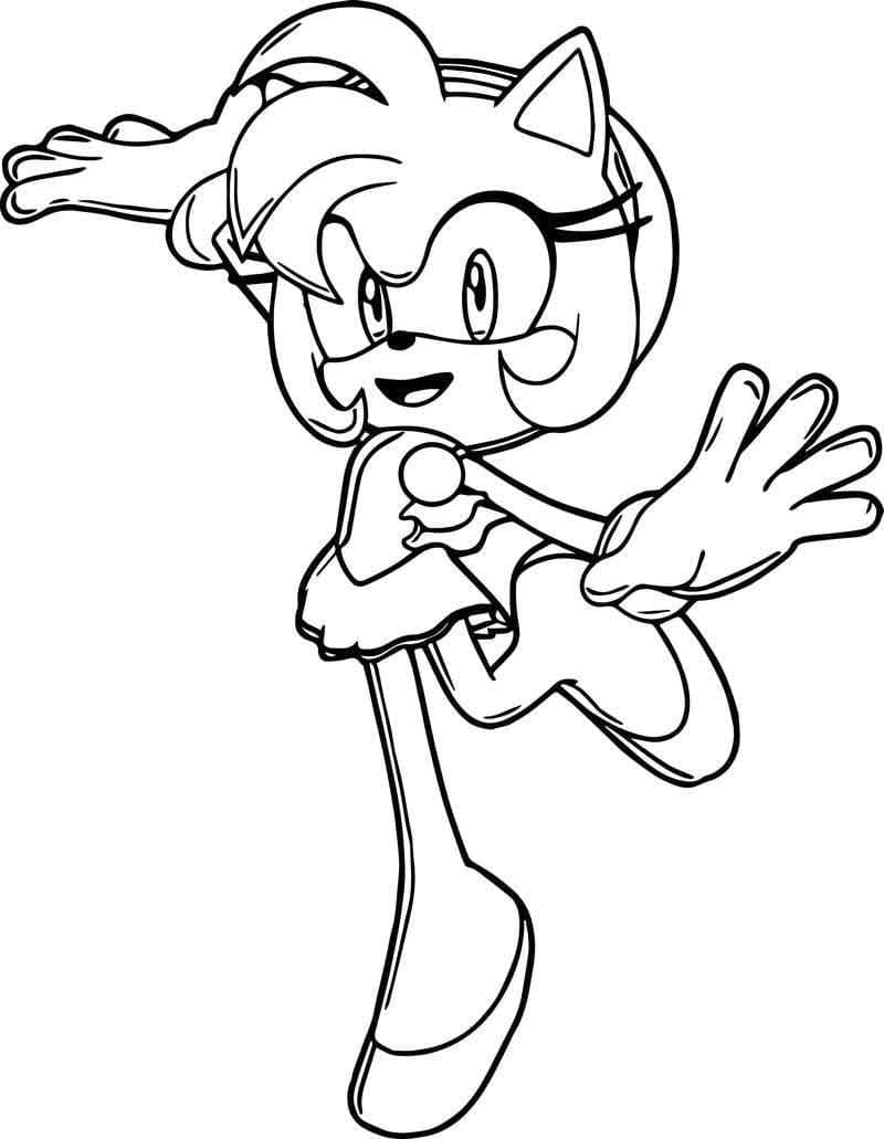 Free printable Amy Rose coloring page #184216 from Video Games collection
