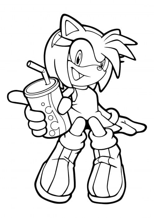 Free printable Amy Rose coloring page #184231 from Video Games collection