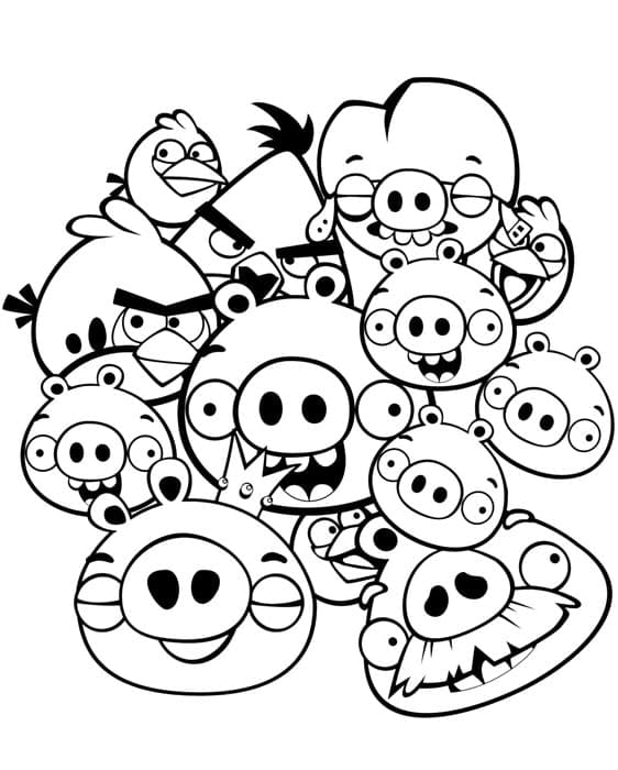 Free printable Angry Birds coloring page #195718 from Video Games collection