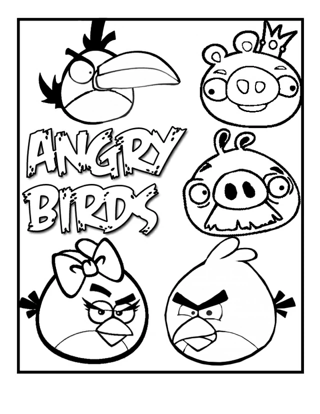 Free printable Angry Birds coloring page #25014 from Video Games collection