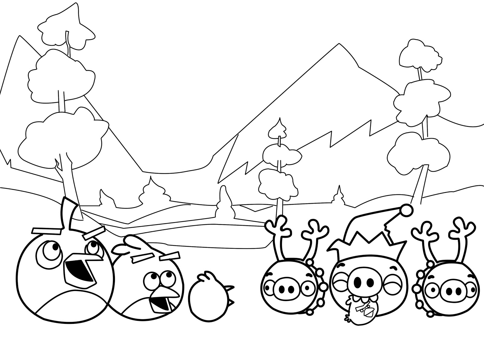 Free printable Angry Birds coloring page #25042 from Video Games collection