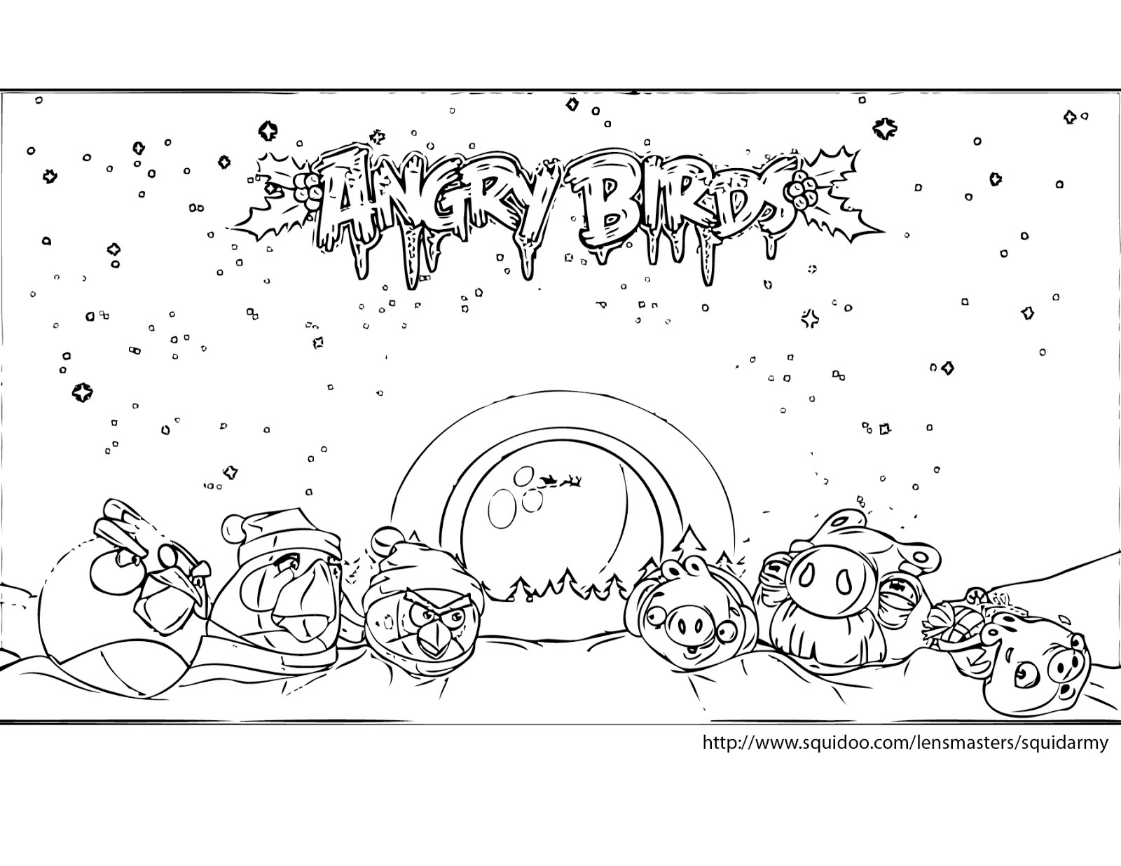 Free printable Angry Birds coloring page #25061 from Video Games collection