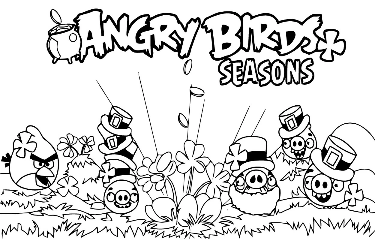 Coloring page: Angry Birds (Video Games) #25077 - Free Printable Coloring Pages