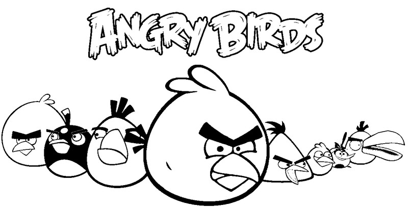 Free printable Angry Birds coloring page #25111 from Video Games collection