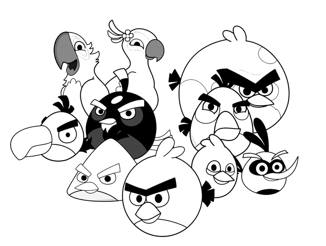 Coloring page: Angry Birds (Video Games) #25122 - Free Printable Coloring Pages