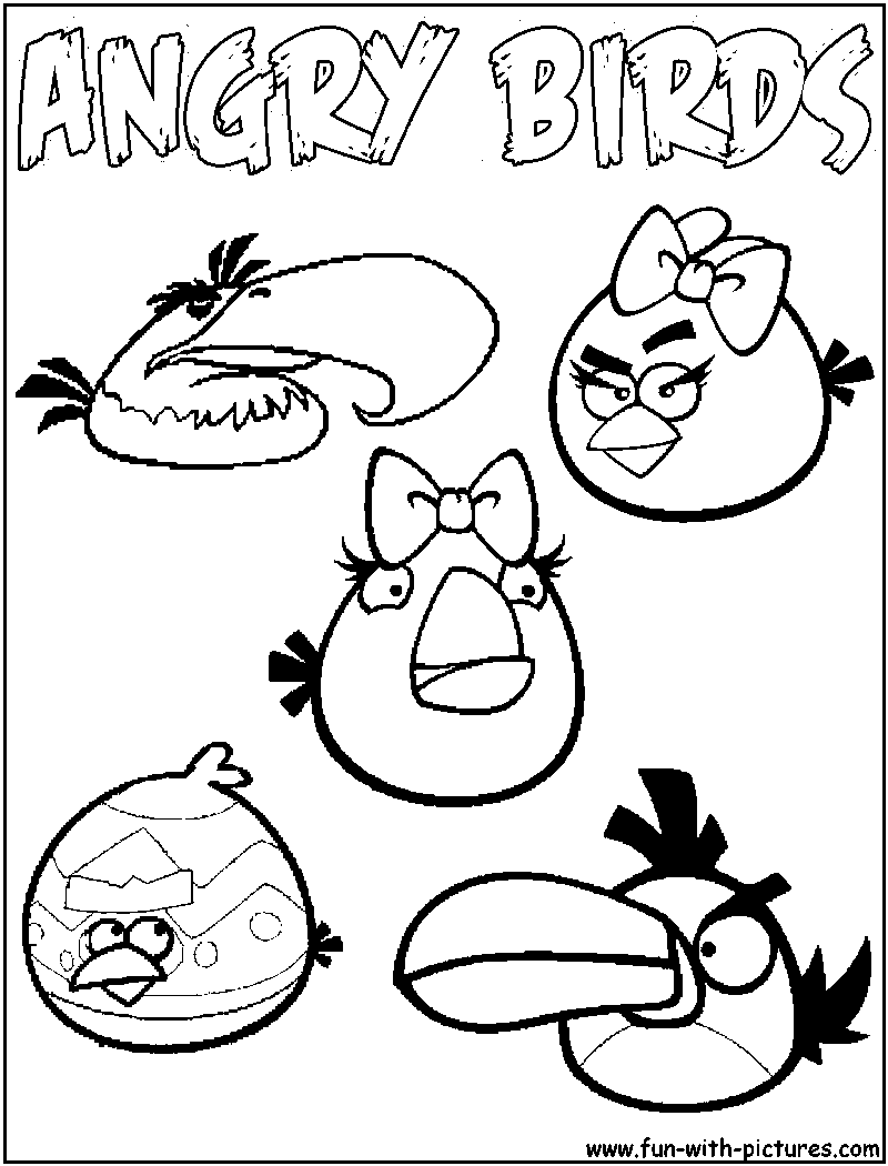 Free printable Angry Birds coloring page #25127 from Video Games collection