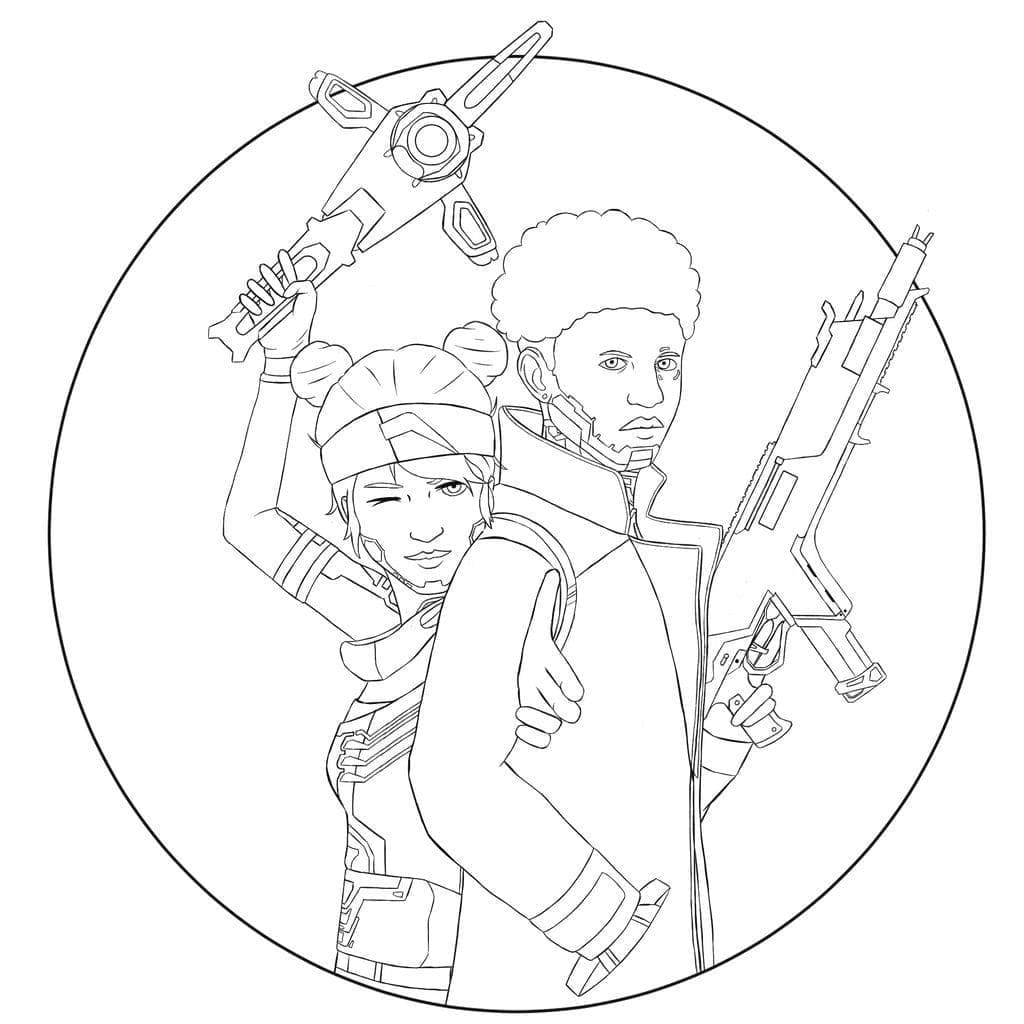 Free printable Apex Legends coloring page #184344 from Video Games collection Free printable Apex Legends coloring page #184344 from Video Games collection