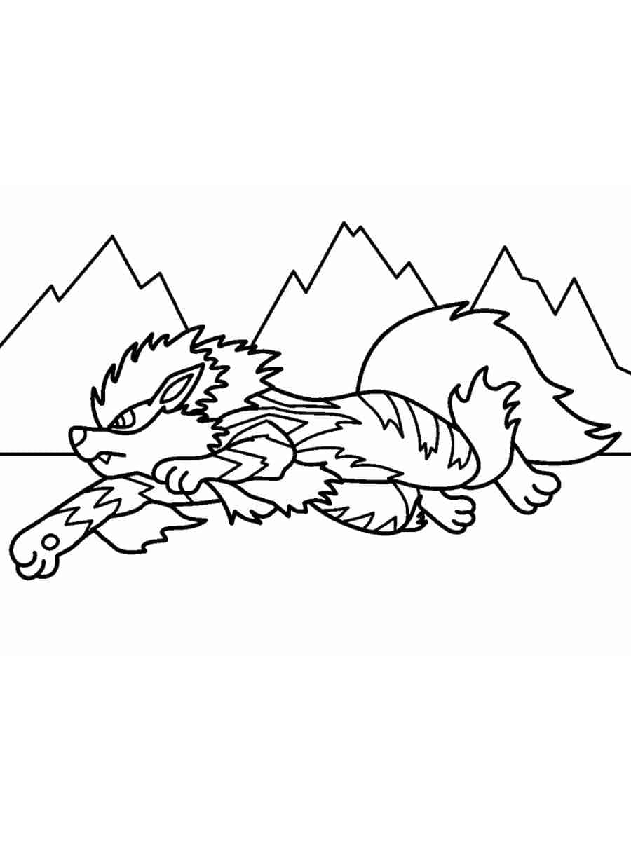 Free printable Arcanine coloring page #181815 from Video Games collection