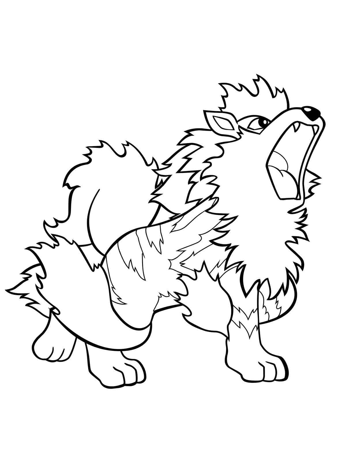 Free printable Arcanine coloring page #181819 from Video Games collection