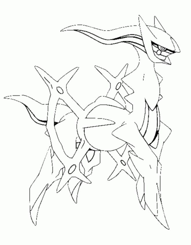 Free printable Arceus coloring page #181847 from Video Games collection