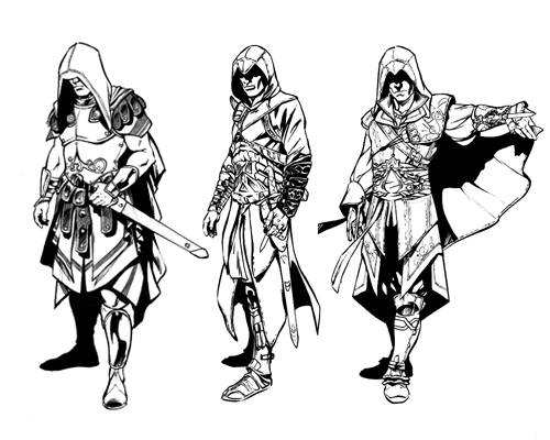 Coloring page: Assassin's Creed (Video Games) #111933 - Free Printable Coloring Pages
