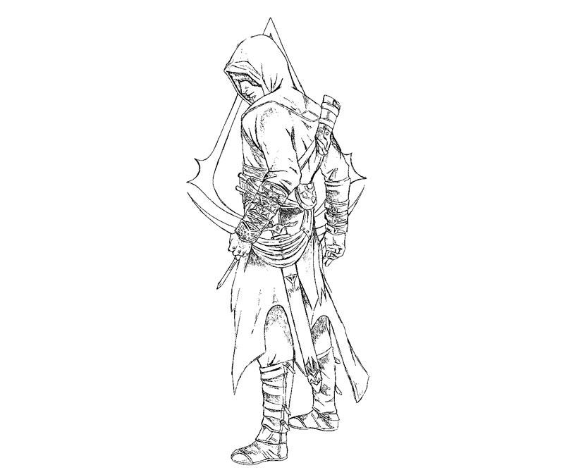 assassins creed video games printable coloring pages