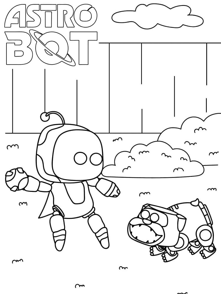 Free printable Astro Bot coloring page #221848 from Video Games collection Free printable Astro Bot coloring page #221848 from Video Games collection
