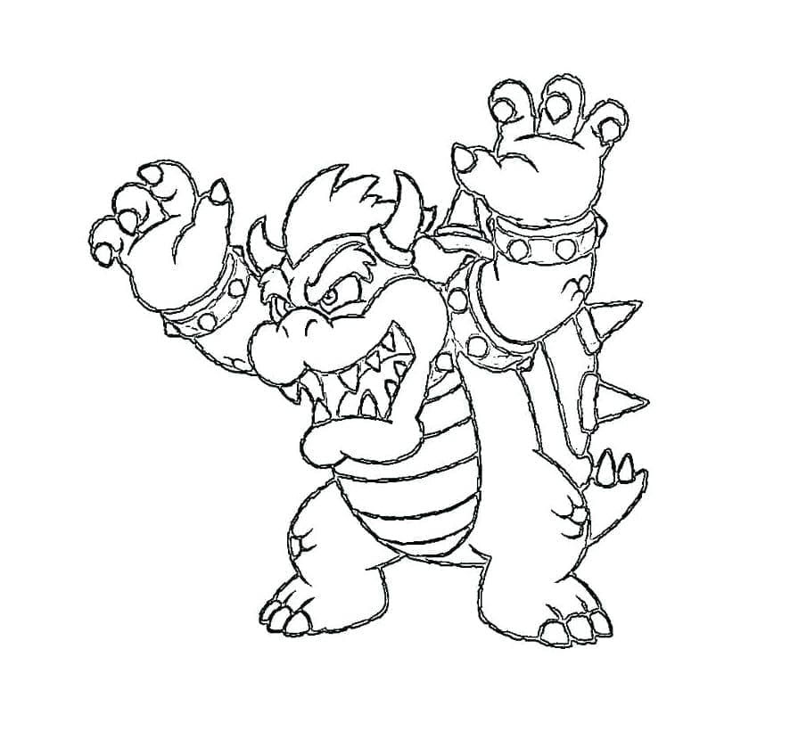 Free printable Bowser coloring page #195980 from Video Games collection