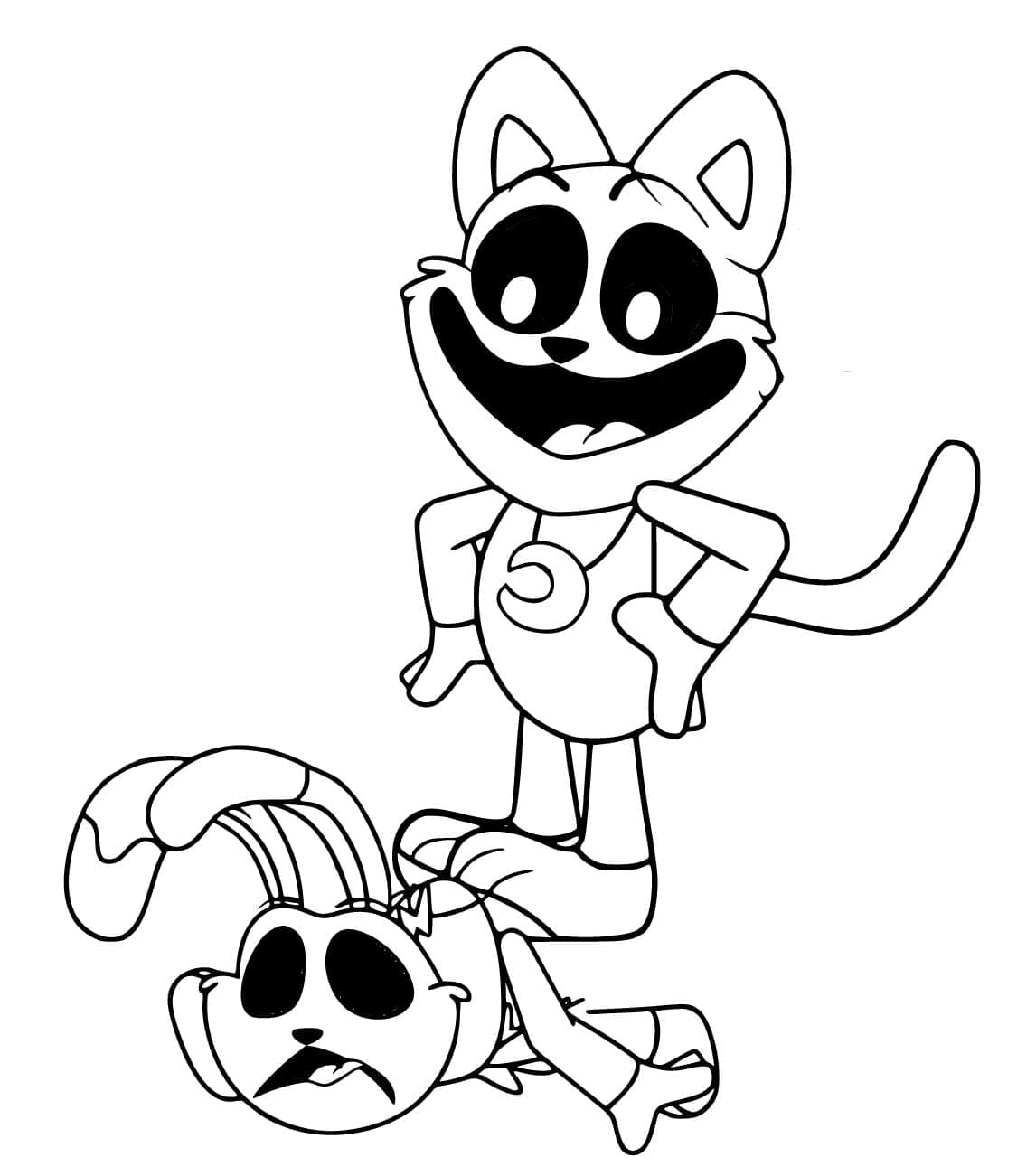 Free printable CatNap coloring page #215325 from Video Games collection Free printable CatNap coloring page #215325 from Video Games collection