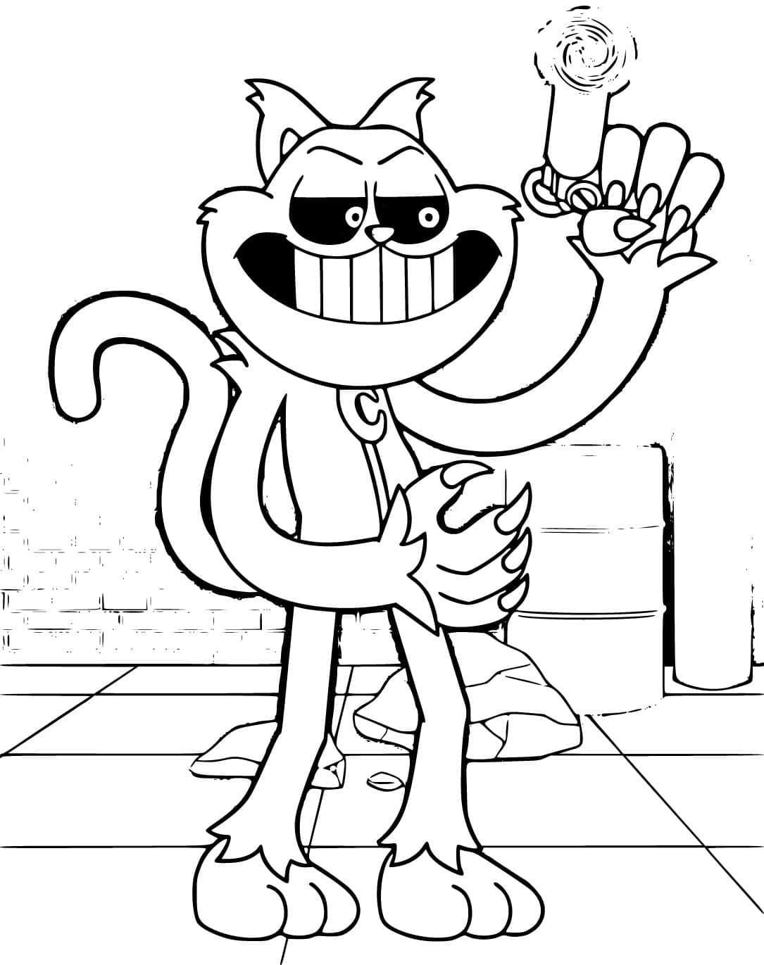 Free printable CatNap coloring page #215328 from Video Games collection Free printable CatNap coloring page #215328 from Video Games collection