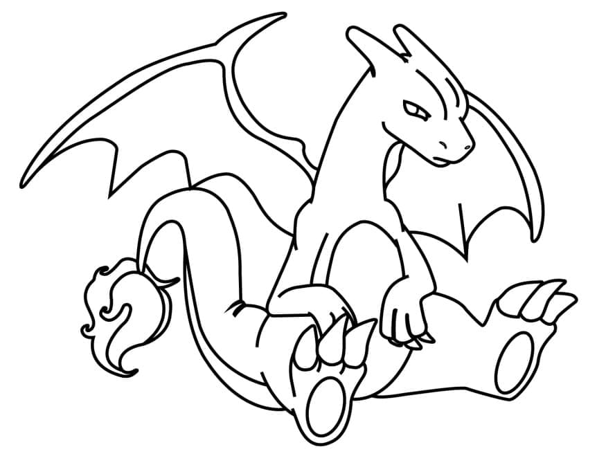 Free printable Charizard coloring page #179561 from Video Games collection