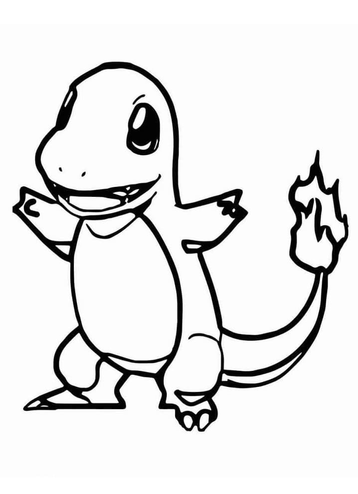 Free printable Charmander coloring page #178743 from Video Games collection
