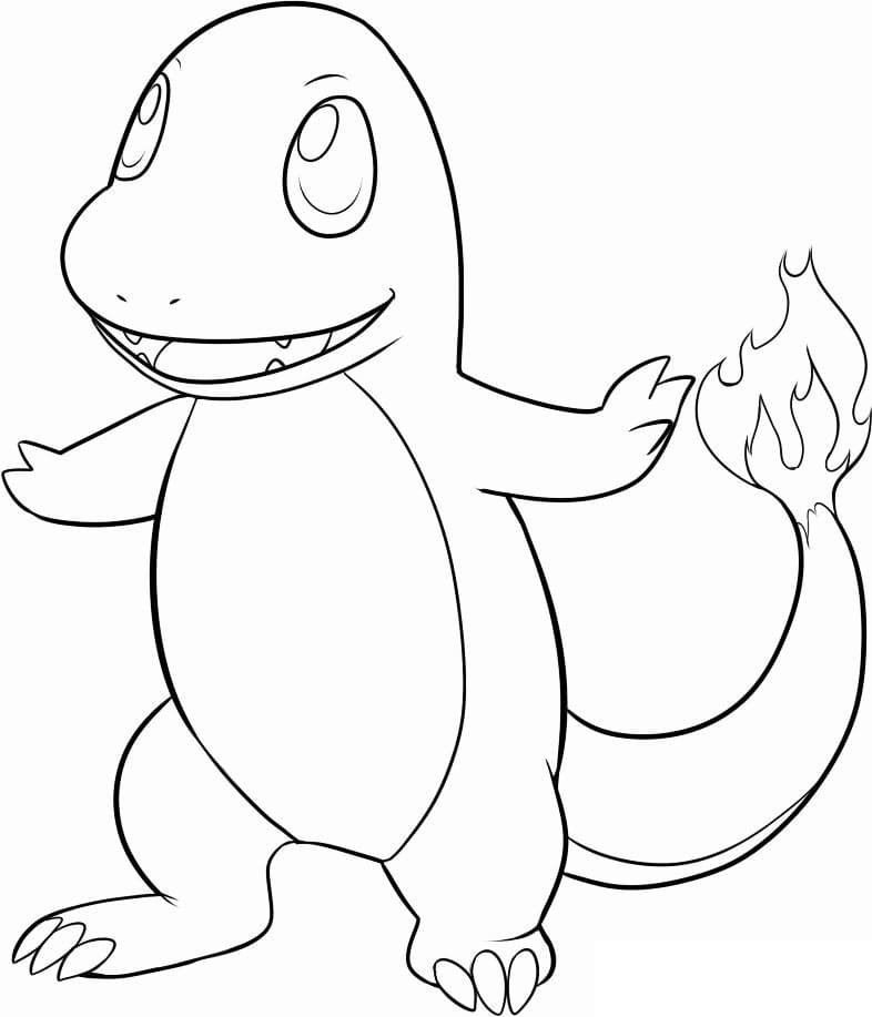 Free printable Charmander coloring page #178759 from Video Games collection