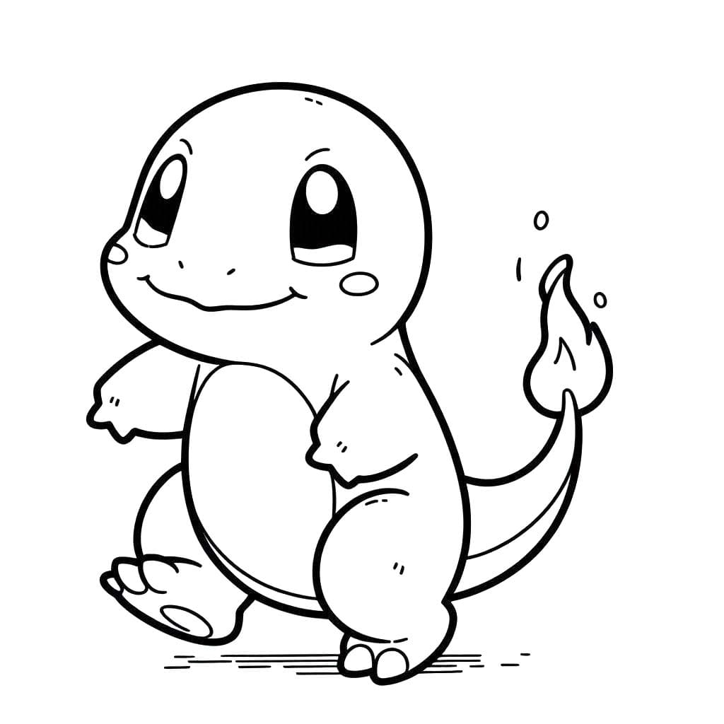 Free printable Charmander coloring page #219015 from Video Games collection