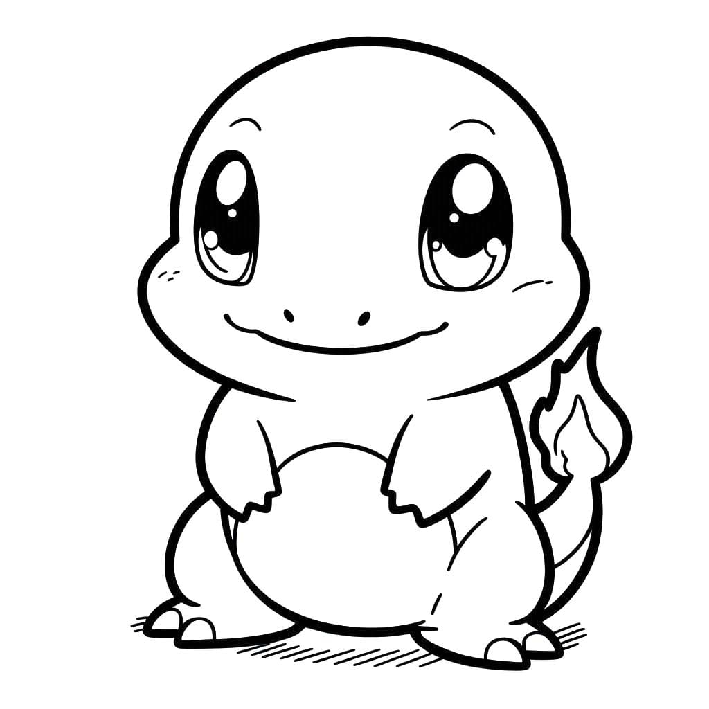 Free printable Charmander coloring page #219022 from Video Games collection