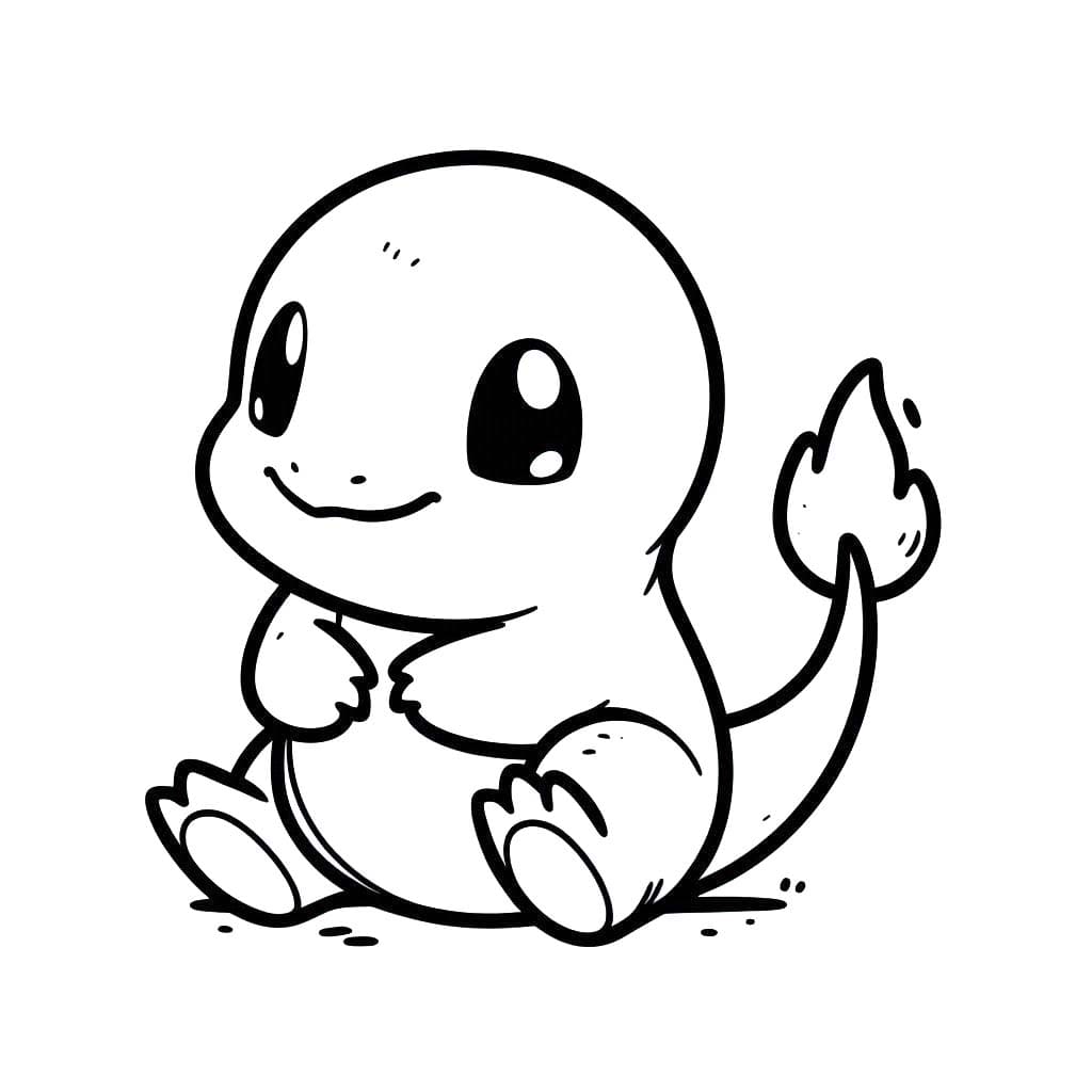Free printable Charmander coloring page #219029 from Video Games collection