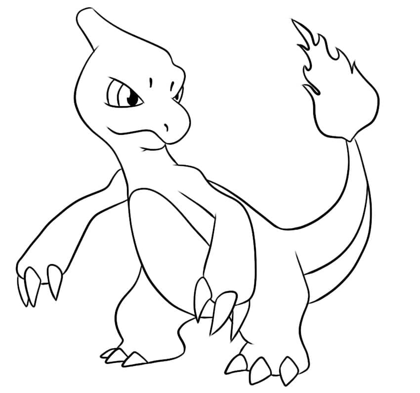 Free printable Charmeleon coloring page #218930 from Video Games collection