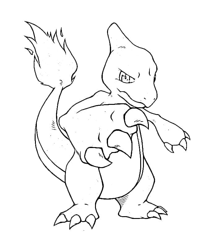 Coloring page: Charmeleon (Video Games) #218934 - Free Printable Coloring Pages