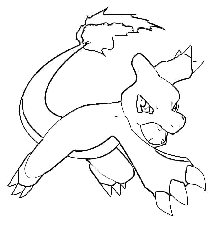 Coloring page: Charmeleon (Video Games) #218939 - Free Printable Coloring Pages